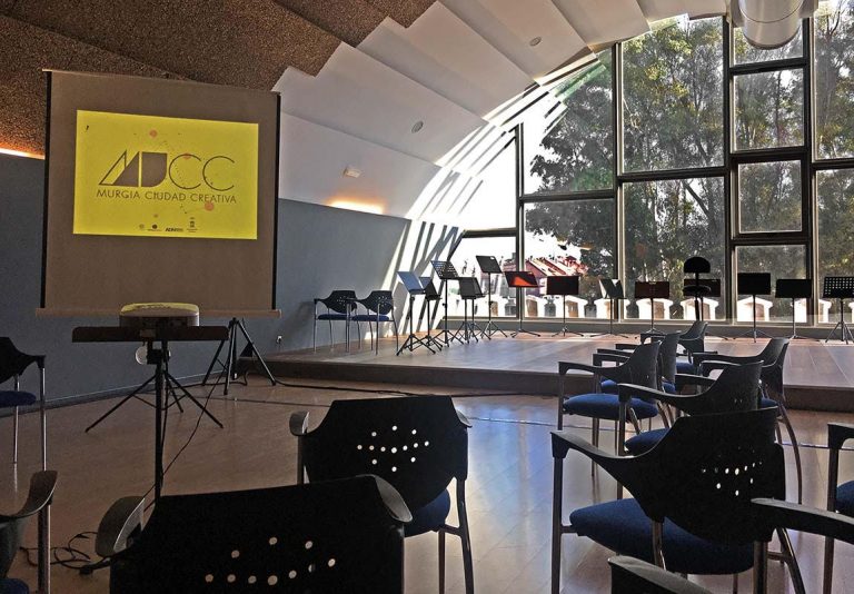 Interior del Conservatorio de Música del Cuartel de Artillería de Murcia donde se realizaron las masterclass del festival Murcia Ciudad Creativa